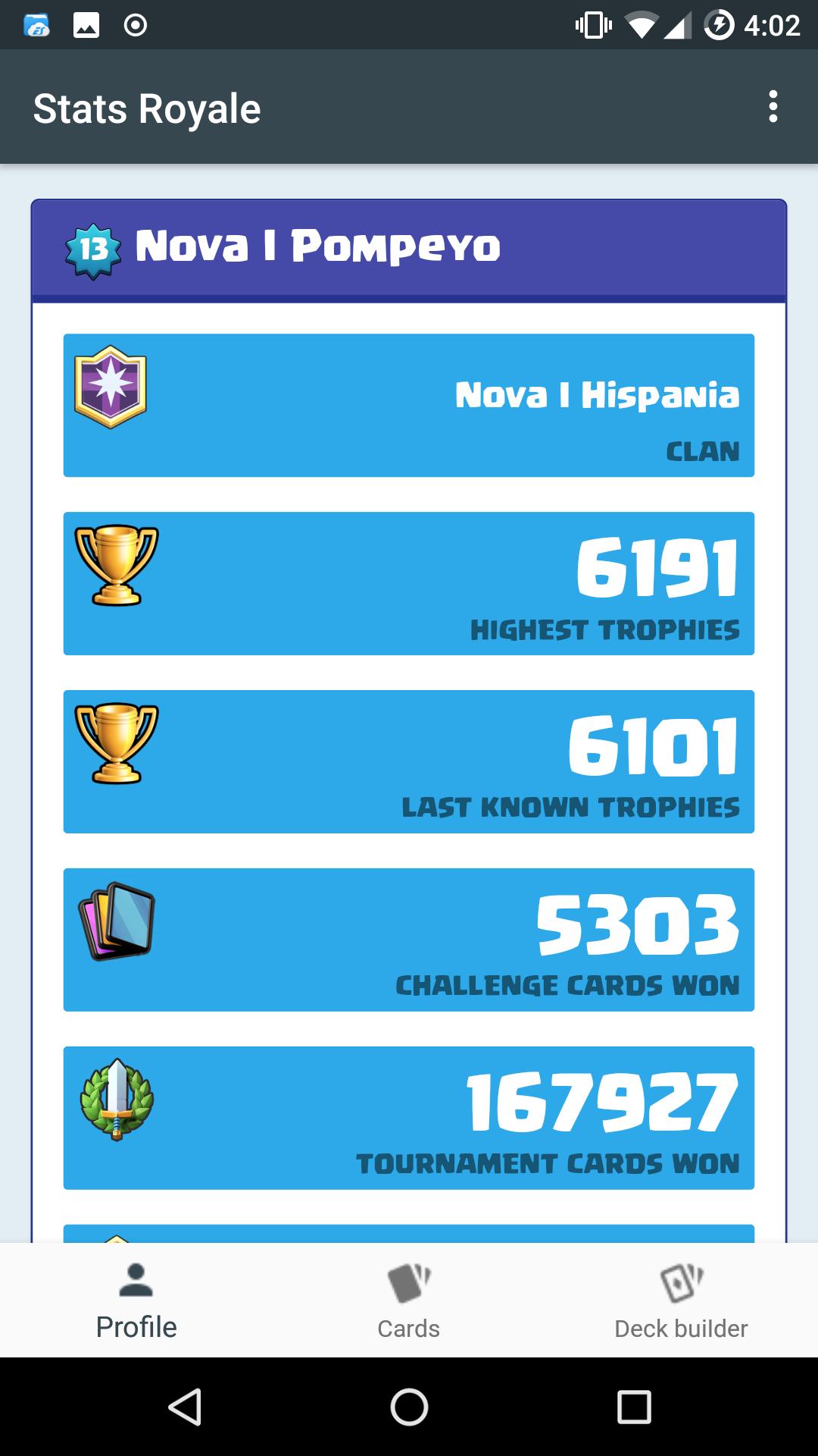 Stats Royale for Clash Royale (Unreleased)