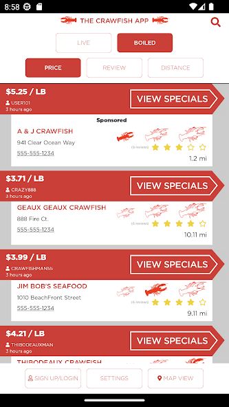 The Crawfish App