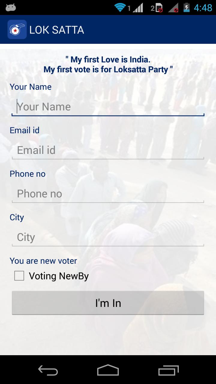 VOTE FOR LOK SATTA