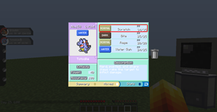 Pokémon GUI Interface-Fire Red Version Pixelmon Guis Fire Red เป็นแรงบันดาลใจ