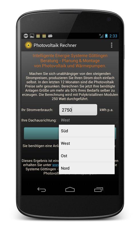 Photovoltaik Rechner