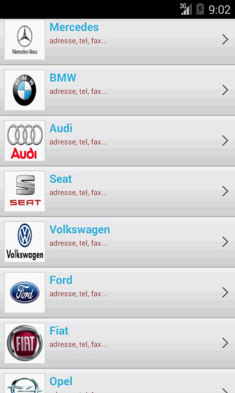 Contacts Automobiliste Maroc