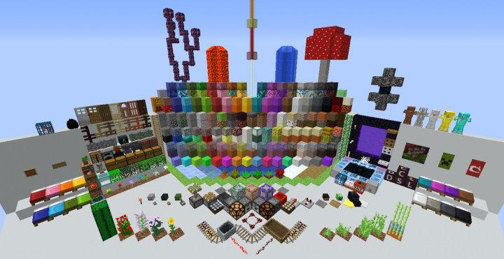 Minecraft 1.13.x حزمة المواد العالمية الأصلية