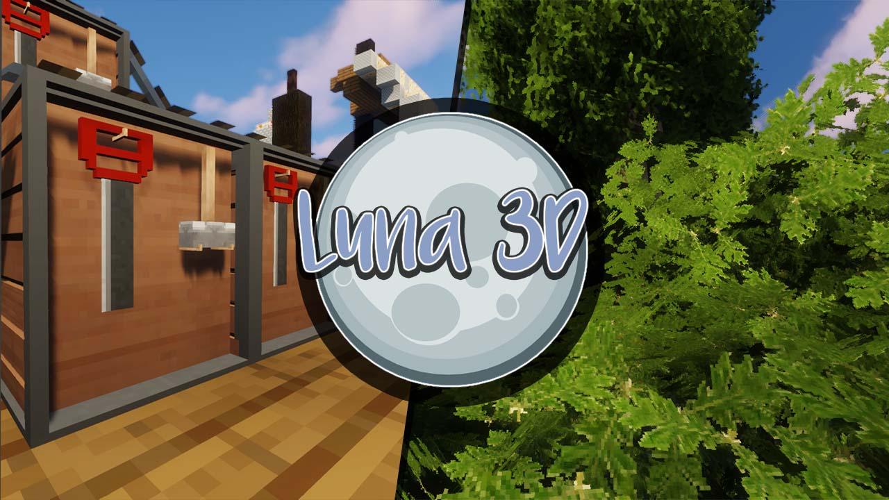 Minecraft Luna 3D 리소스 패키지