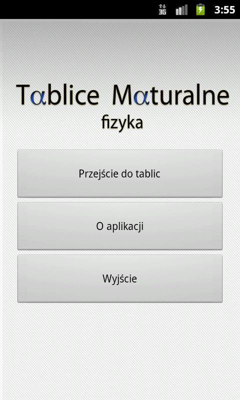 Tablice Maturalne - Fizyka