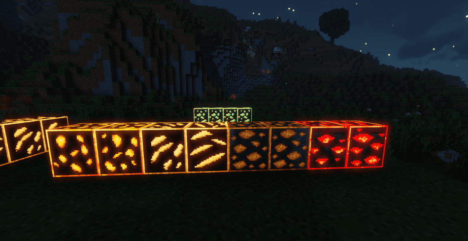 Minecraft sorot-ore-sumber daya-pack