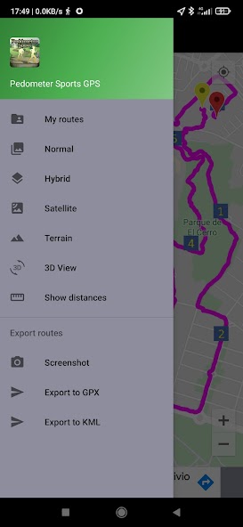 Pedometer GPS Sport