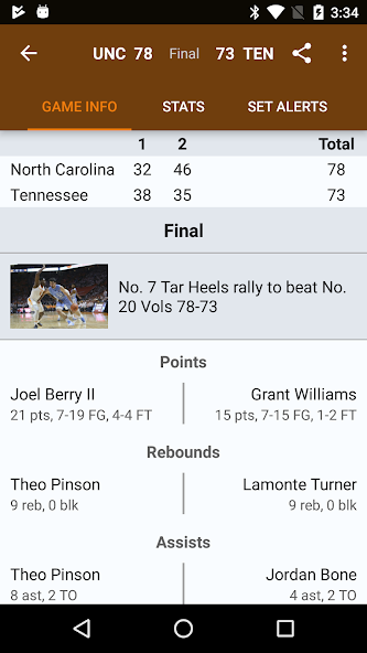 Sports Alerts- NCAA Basketball