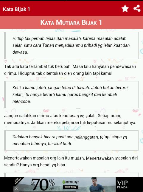 Kata Bijak Kehidupan