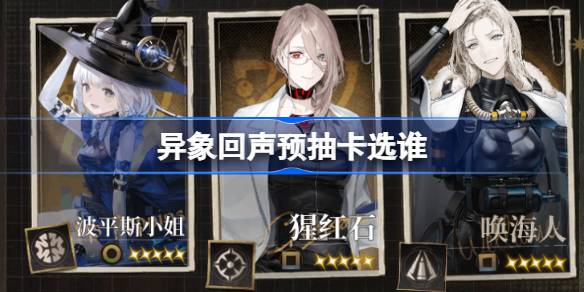 Who to choose for pre-drawing card of vision echo