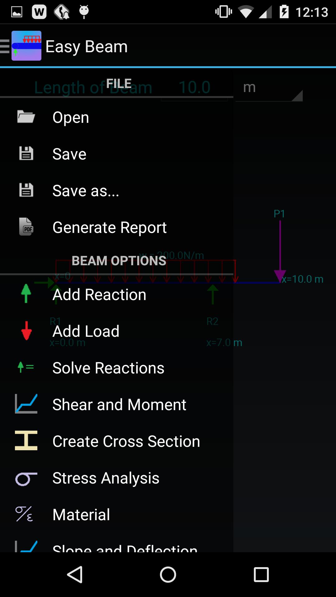 Easy Beam Analysis