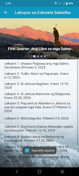 Cebuano: Sabbath School Lesson