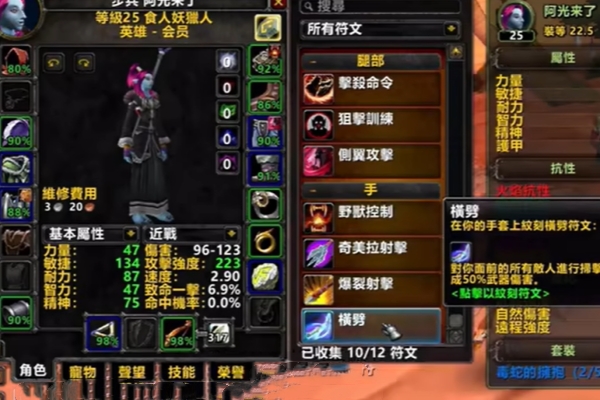 Recommended guide to selecting melee hunter weapon in World of Warcraft plus