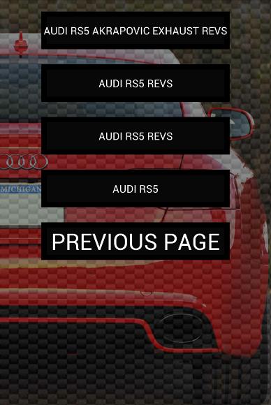 Engine sounds of RS5