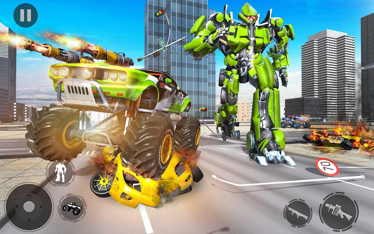 US Army Monster Truck Robot Transforming War