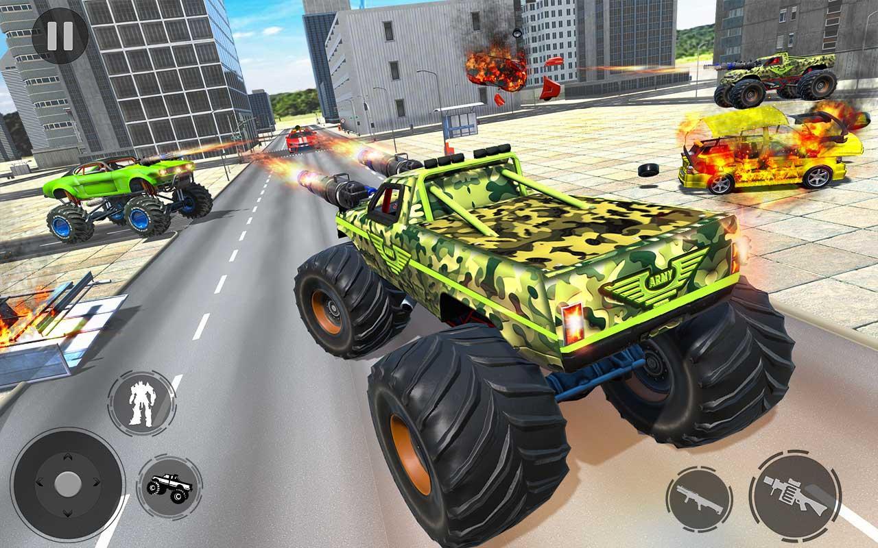 US Army Monster Truck Robot Transforming War