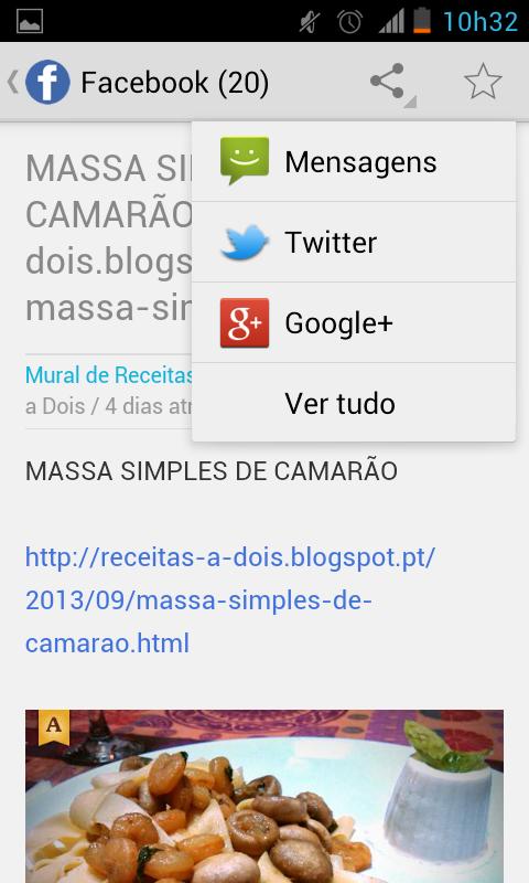 Receitas a Dois