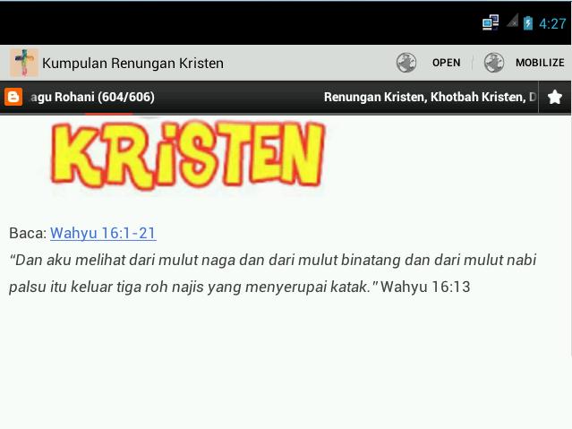 Kumpulan Renungan Kristen