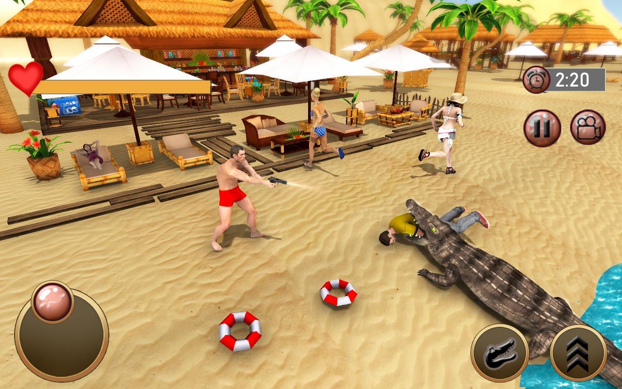 Beach Crocodile Simulator 2019