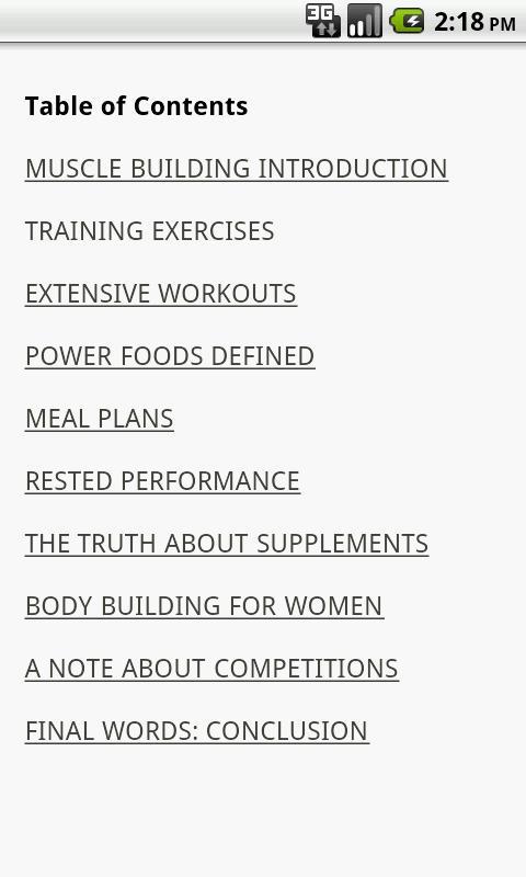 Basics Of Body Building