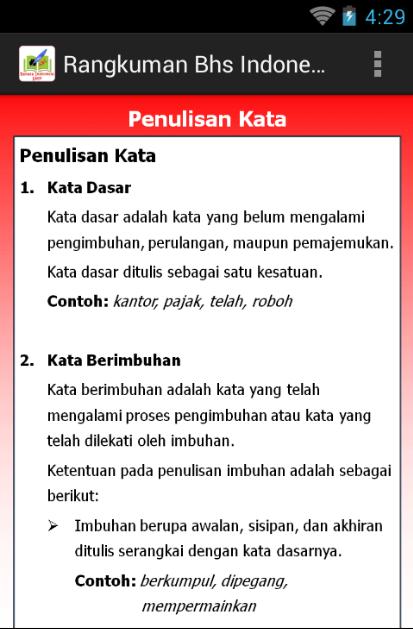 Rangkuman Bahasa Indonesia SMP