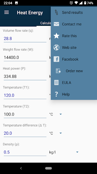 Heat Energy Calculator