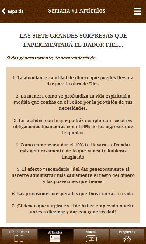 40 generosidad