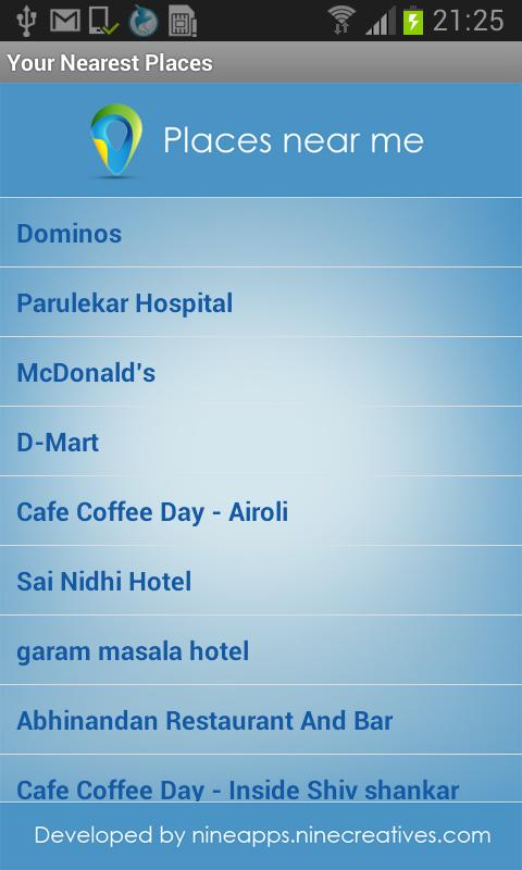 Places Near Me Place around me