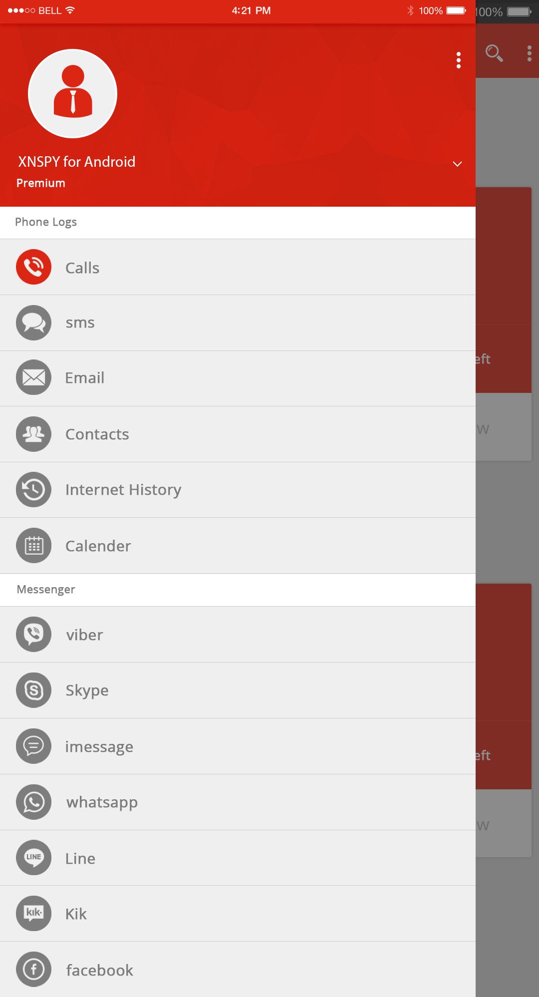 XNSPY Dashboard