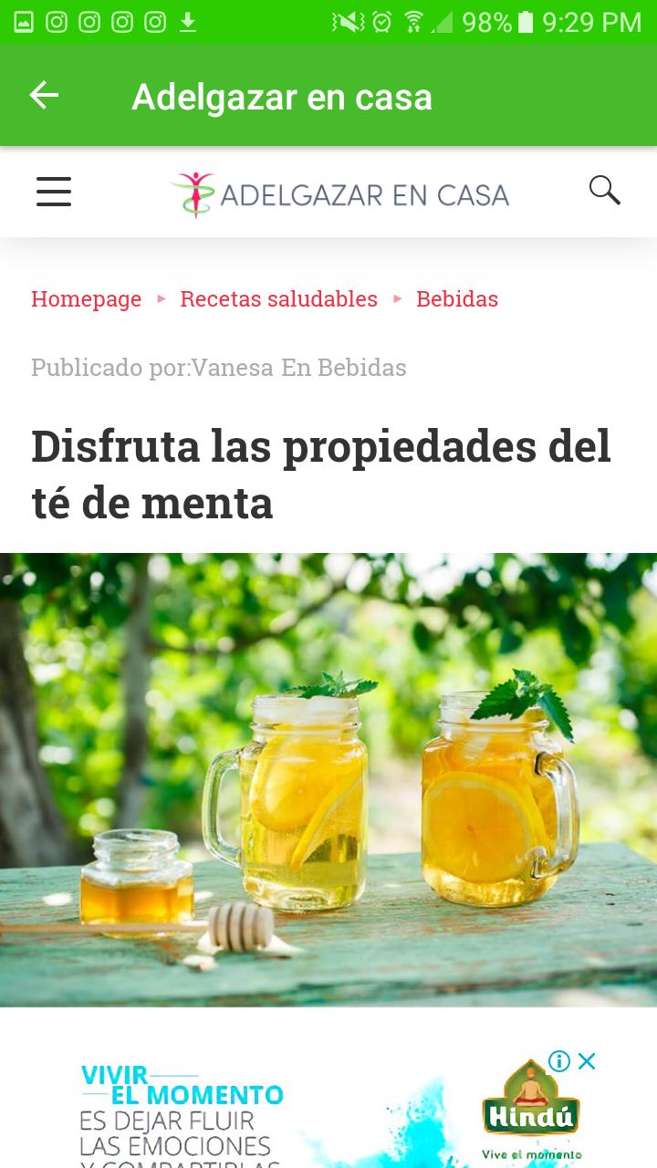 Adelgazar en casa
