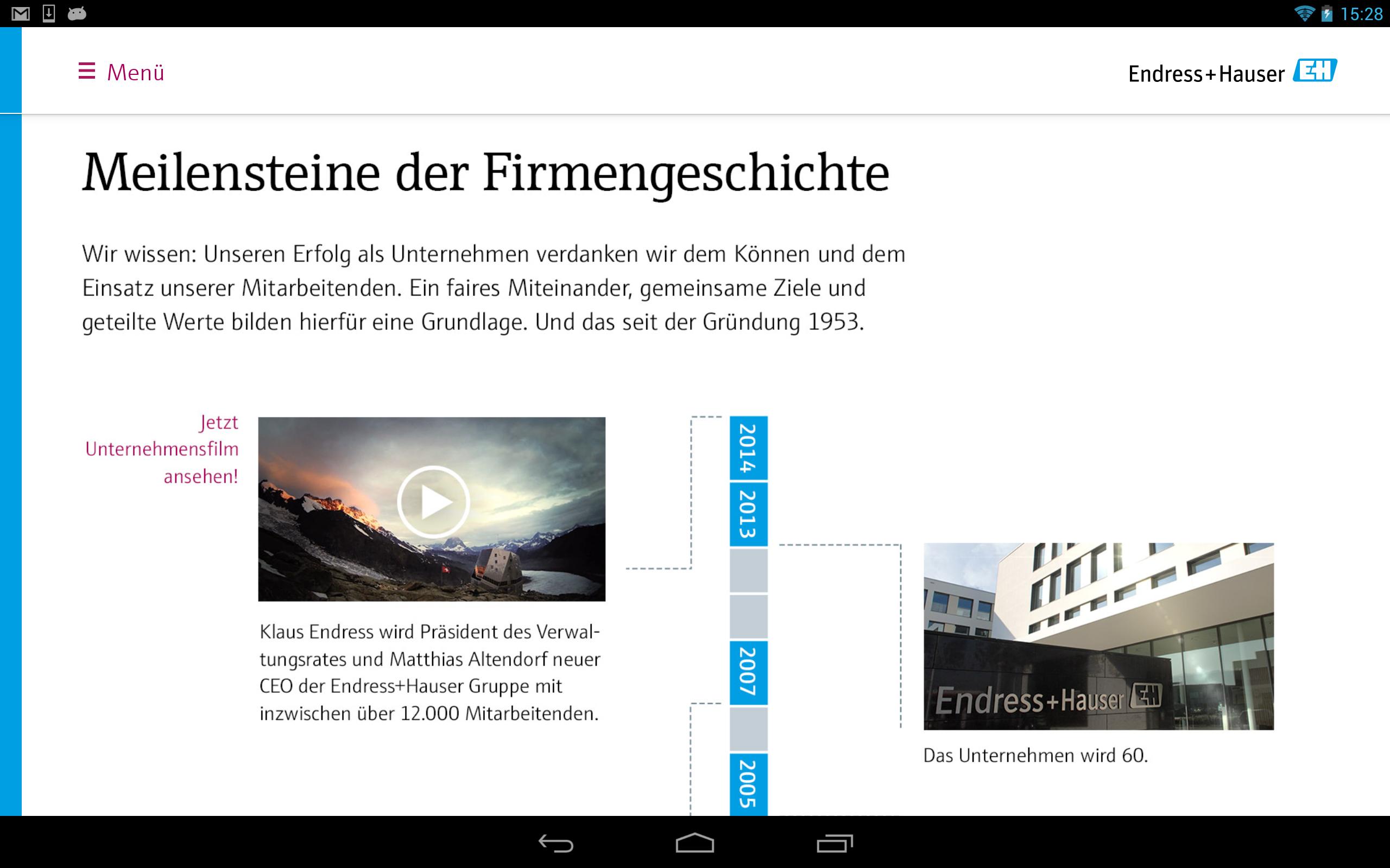 Endress+Hauser Karriere App