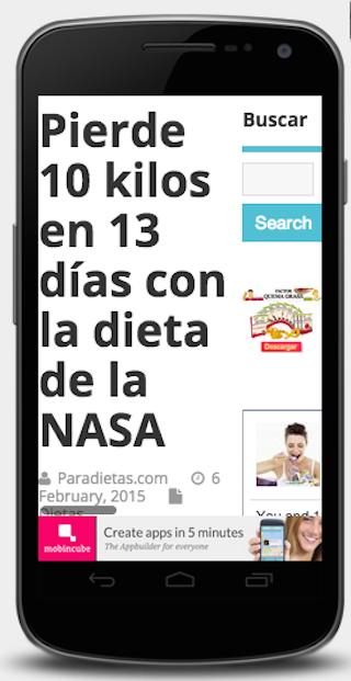 La dieta de la NASA