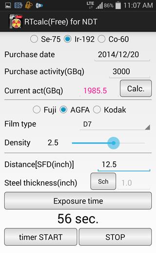 RTcalc(Free) for NDT