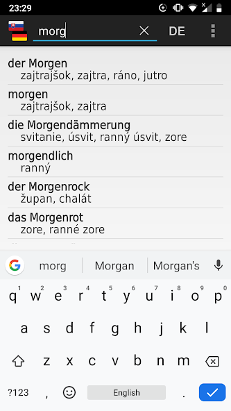 Slovak - German offline dict.