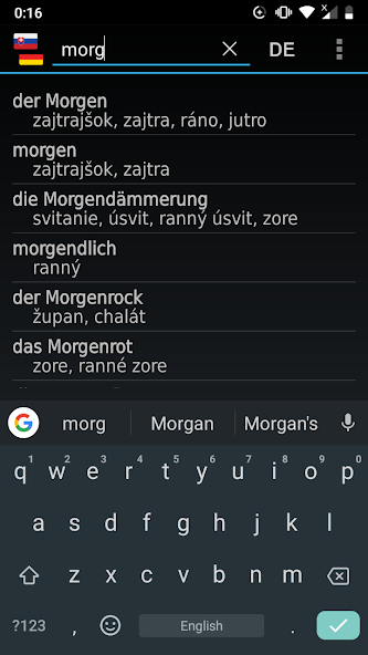 Slovak - German offline dict.