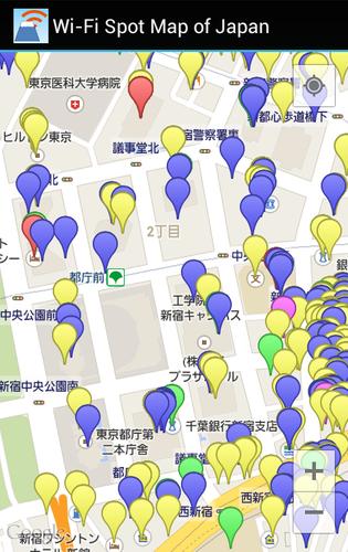 Wi-Fi Spot Map of Japan