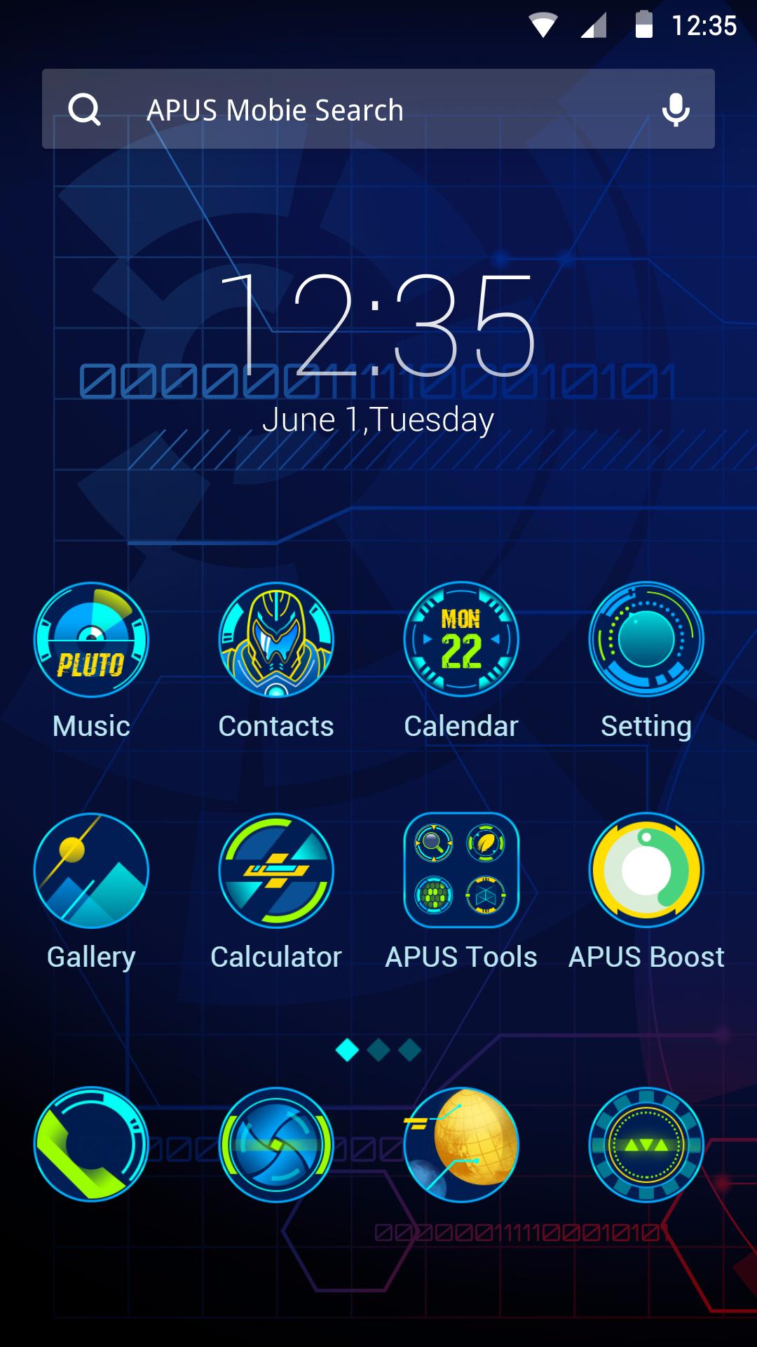 New Horizons theme for APUS