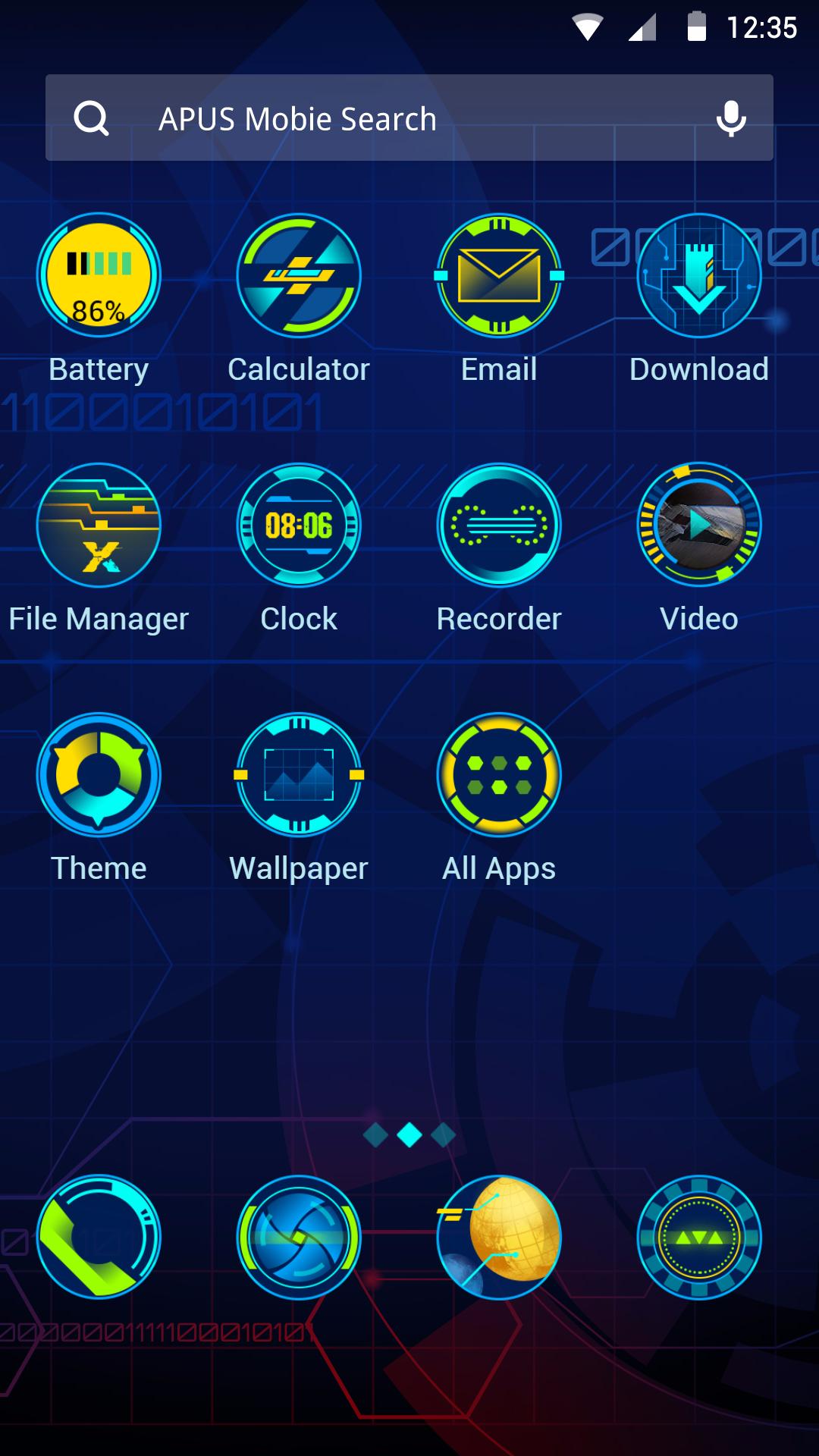 New Horizons theme for APUS