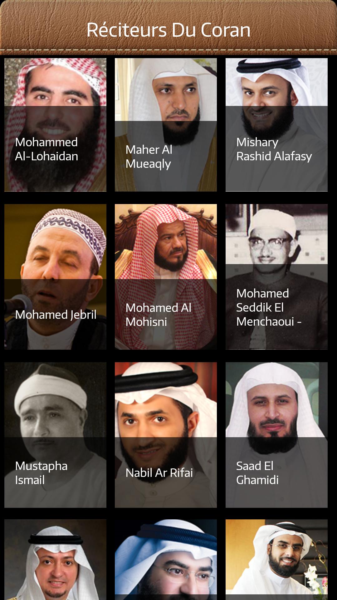 Quran: More than 70 reciters