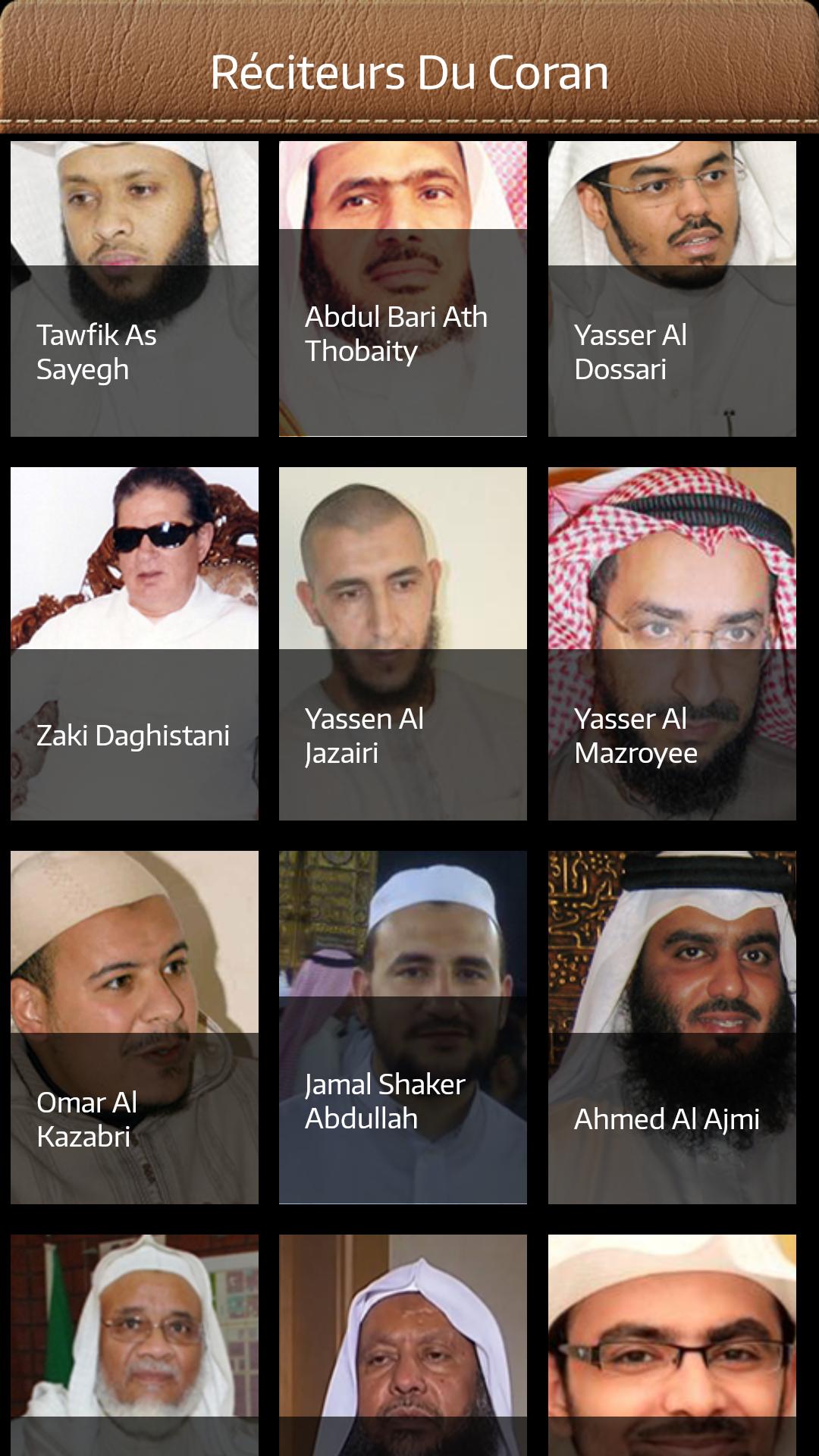 Quran: More than 70 reciters