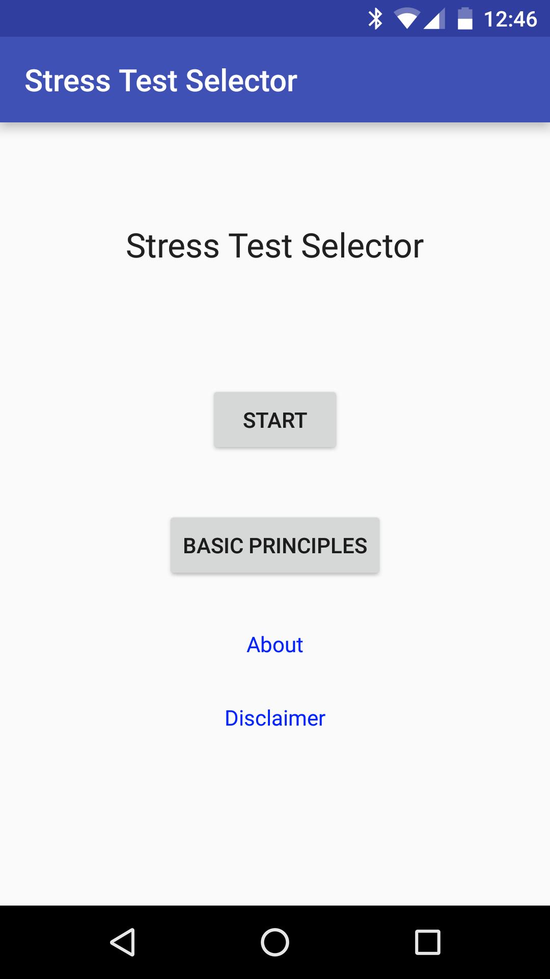 Stress Test Selector