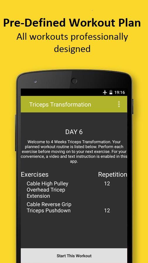 4 Weeks Triceps Transformation