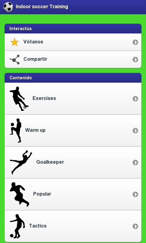 Indoor soccer Training