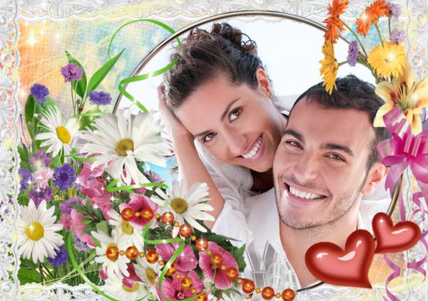 Romantic Pure Love Photo Frame