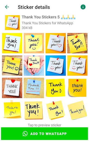 Thank You Sticker for WhatsApp