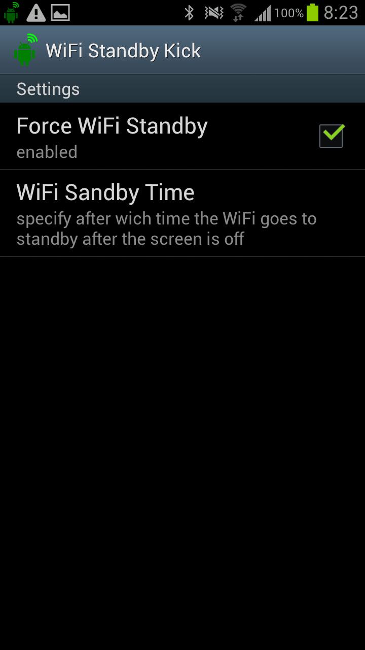 WiFi Standby Kick