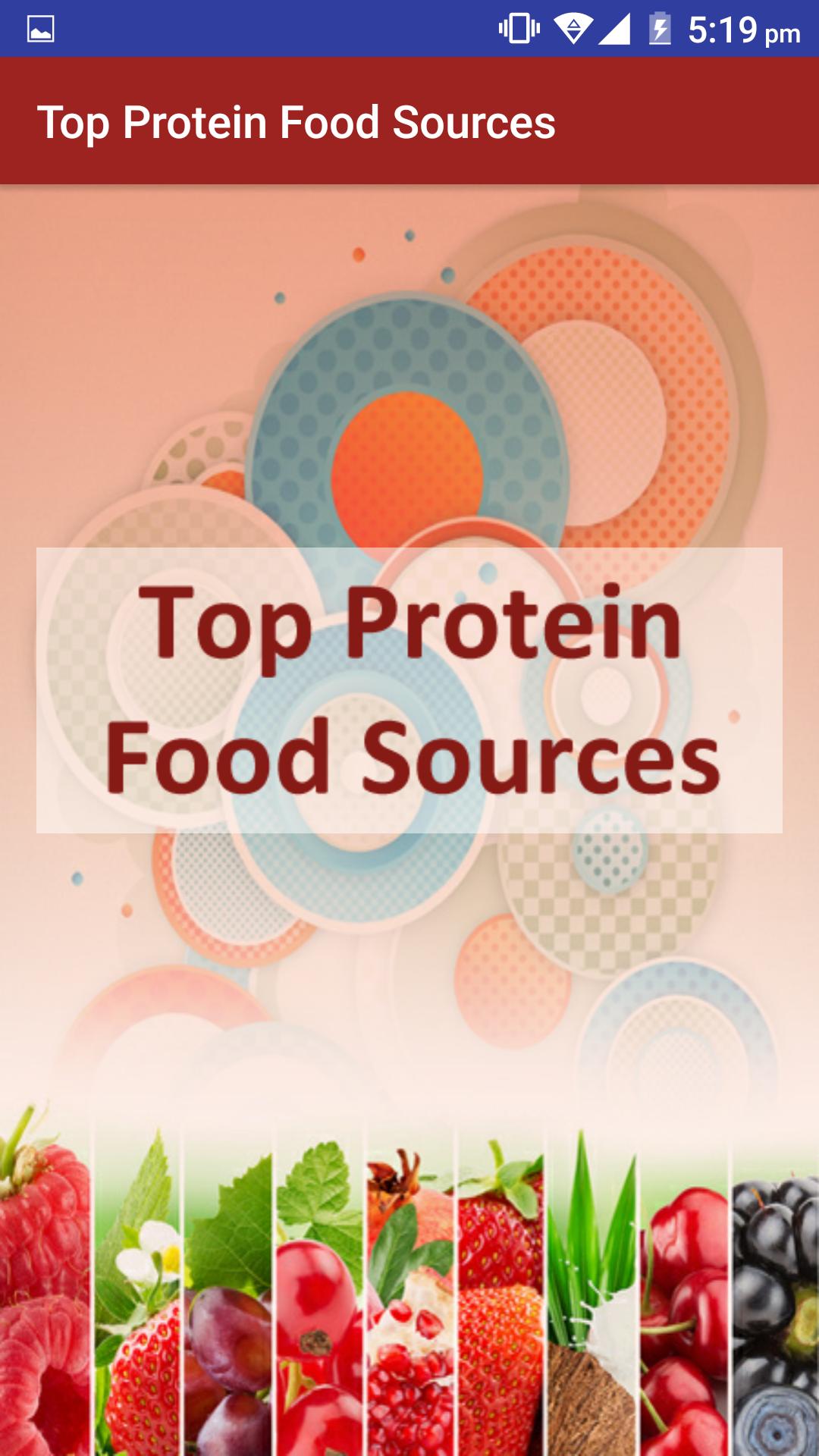 High Protein Diet Sources Food