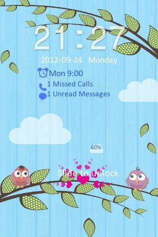 Go Locker Love Birds Theme