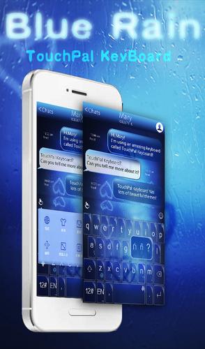 TouchPal Blue Rain Theme
