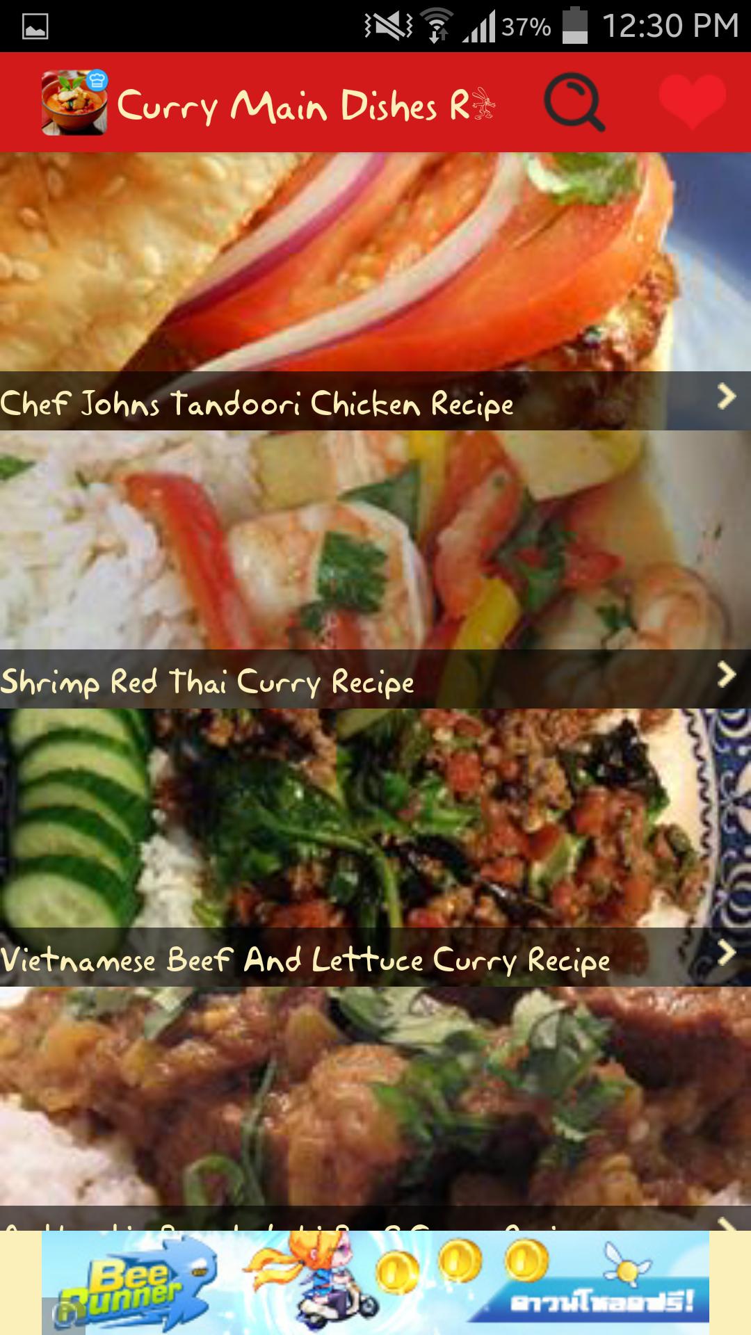 Curry Main Dishes Recipes